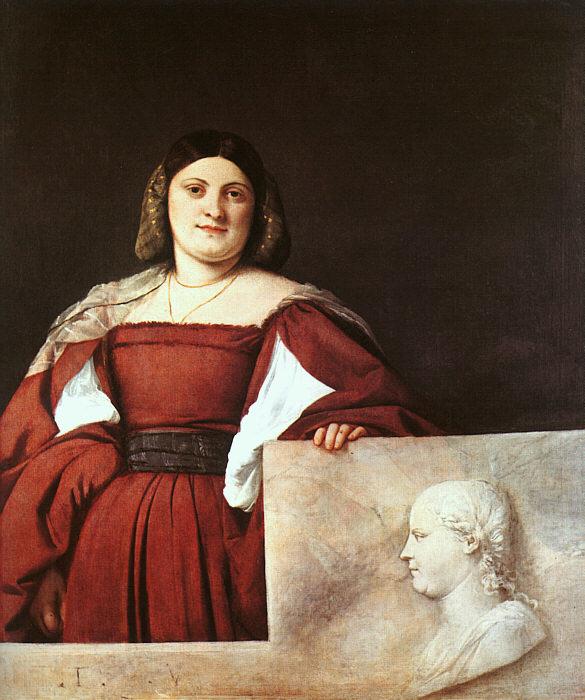  Titian Portrait of a Woman called La Schiavona oil painting image